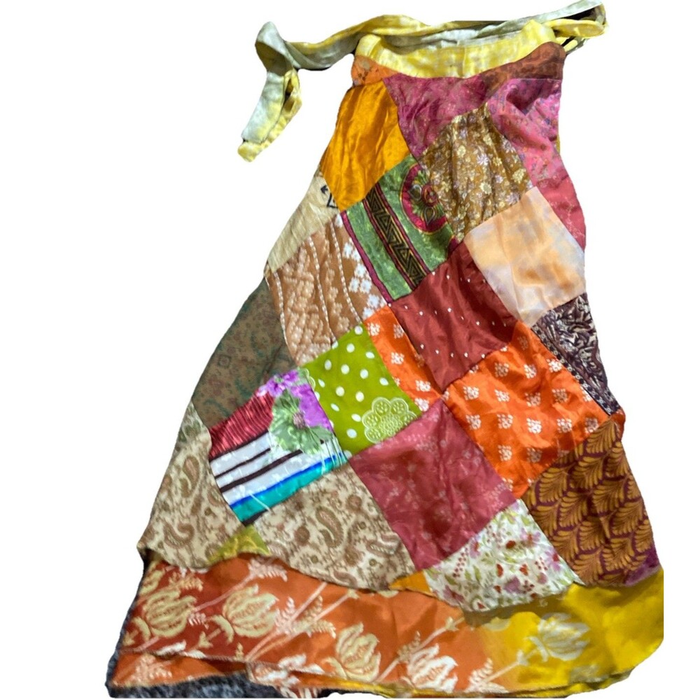 Silk Os Wrap Layered Multiple Printed Reversible … - image 4